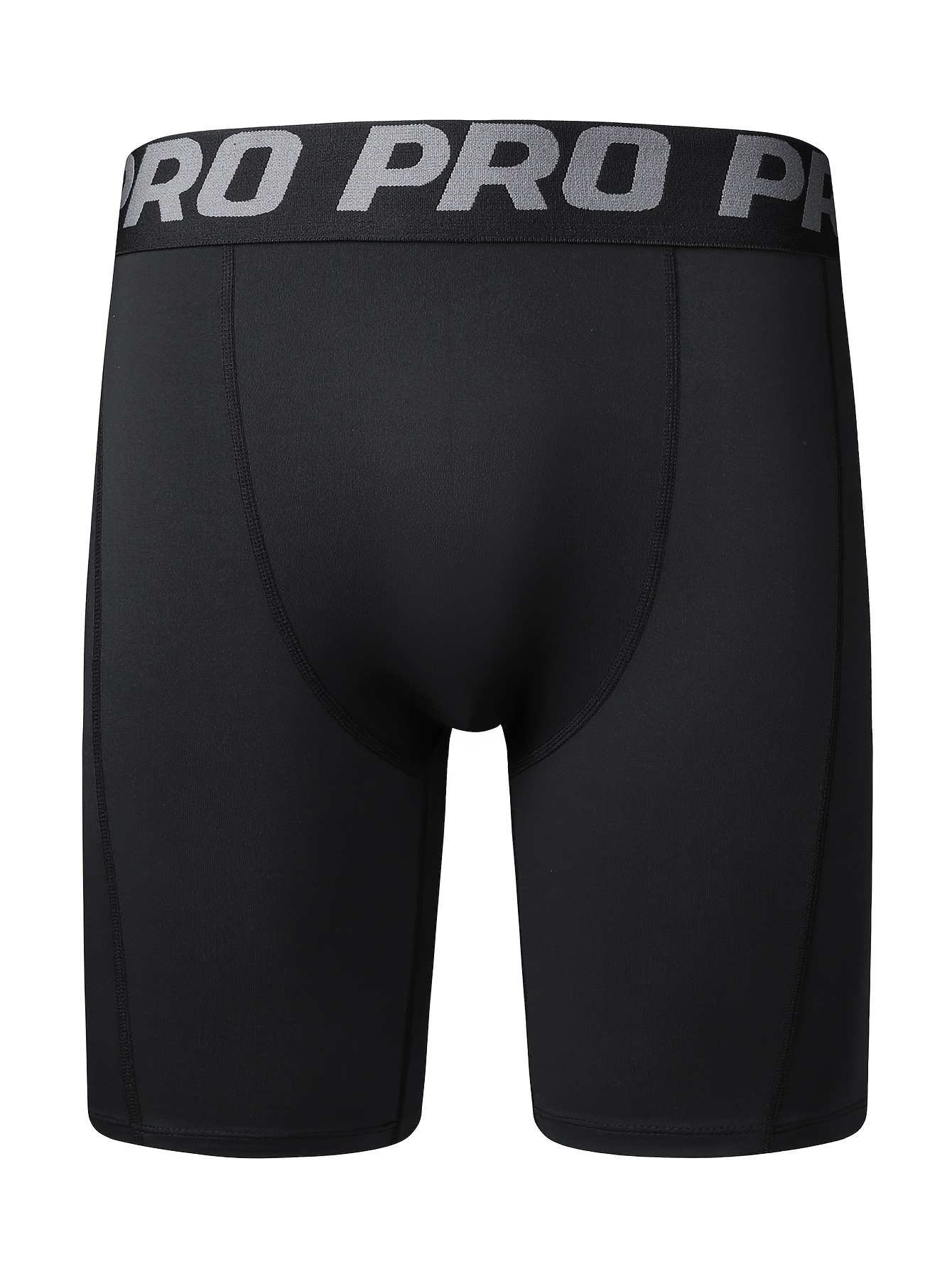 Men'S PRO Tight Shorts for Sports Training, Fitness Running, Quick Drying Elastic Leggings