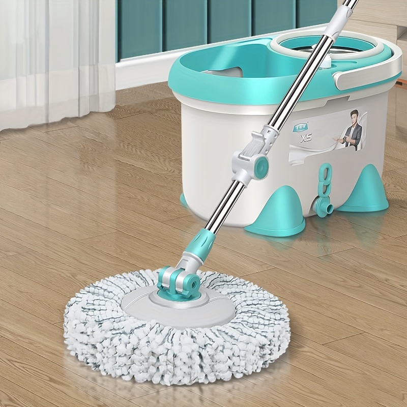 

Mop Wet And Dry Dual-use Stainless Steel Double Drive Rotating Mop Bucket, Household Lazy Hands-free Telescopic Mop, Washing And Drying 2in1, 360 ° Rotating Mop Head Flexible Cleaning
