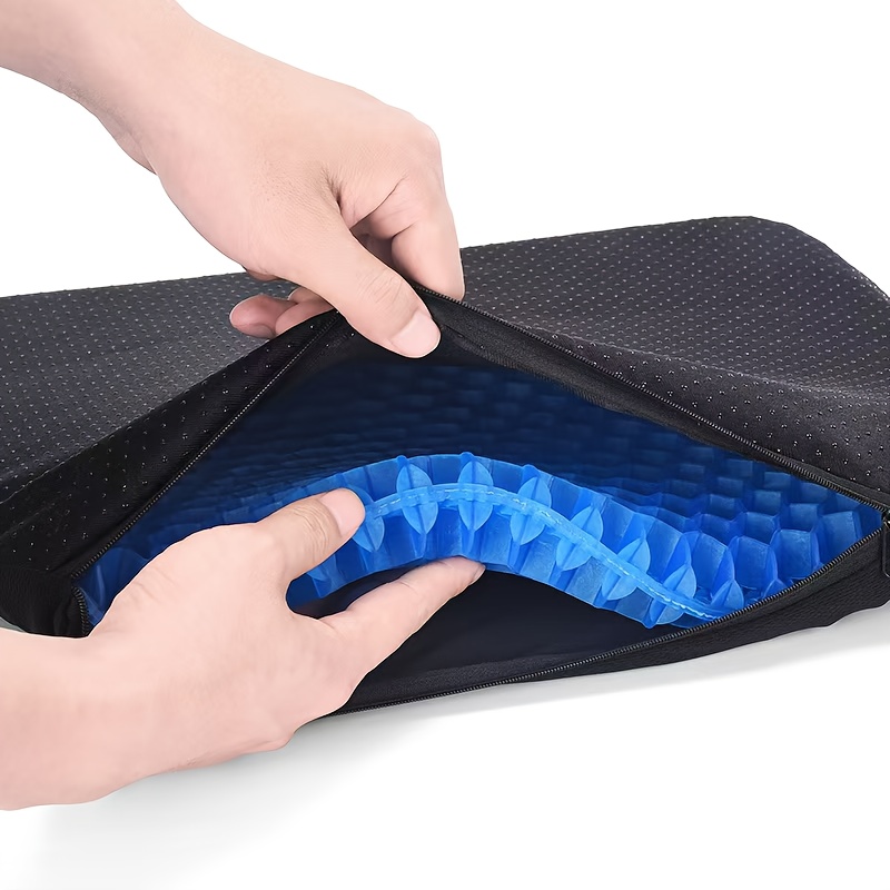 2pcs set 1 seat cushion and 1 protective cover extra large thick seat pad for comfortable long sitting breathable and cooling design suitable for wheelchairs cars and office chairs reduces pain vehicle seat cushion car seat cushion