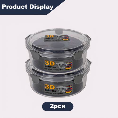 1 2pcs 3d printer filament vacuum dry storage box 24cm 9 54inch large diameter airtight container moisture proof filament organizer storage solution