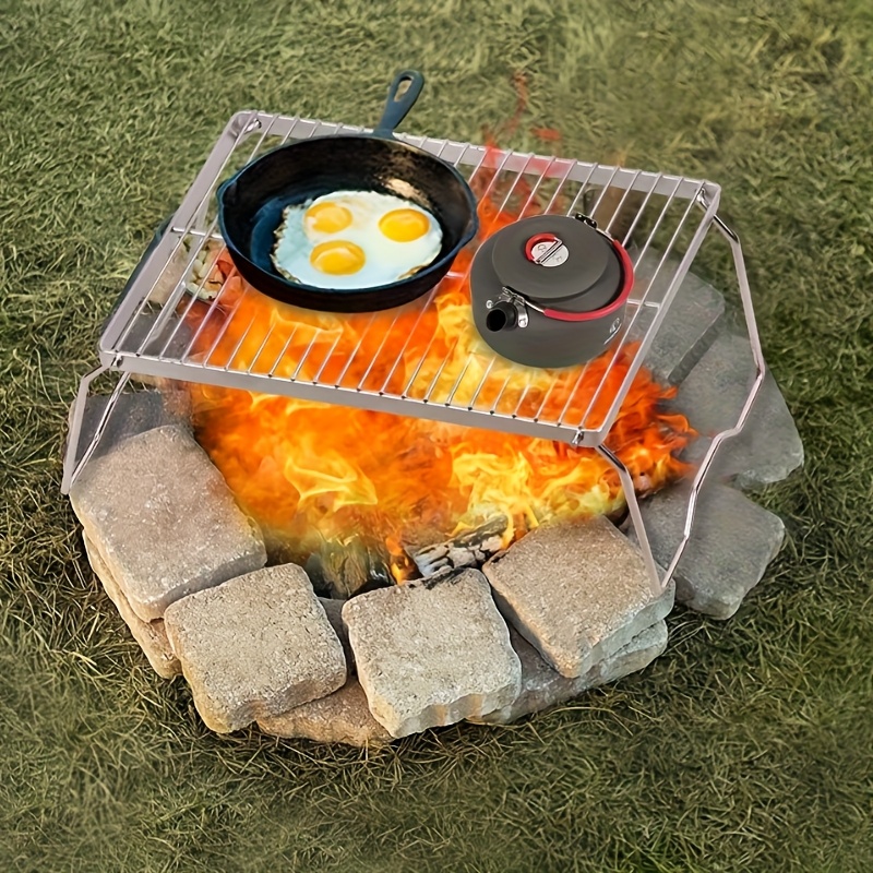 M19A1 Tragbarer Grill Aus Edelstahl - Kompakt Für Camping, Passt In Munitionskiste, Mit 3 Rosten
