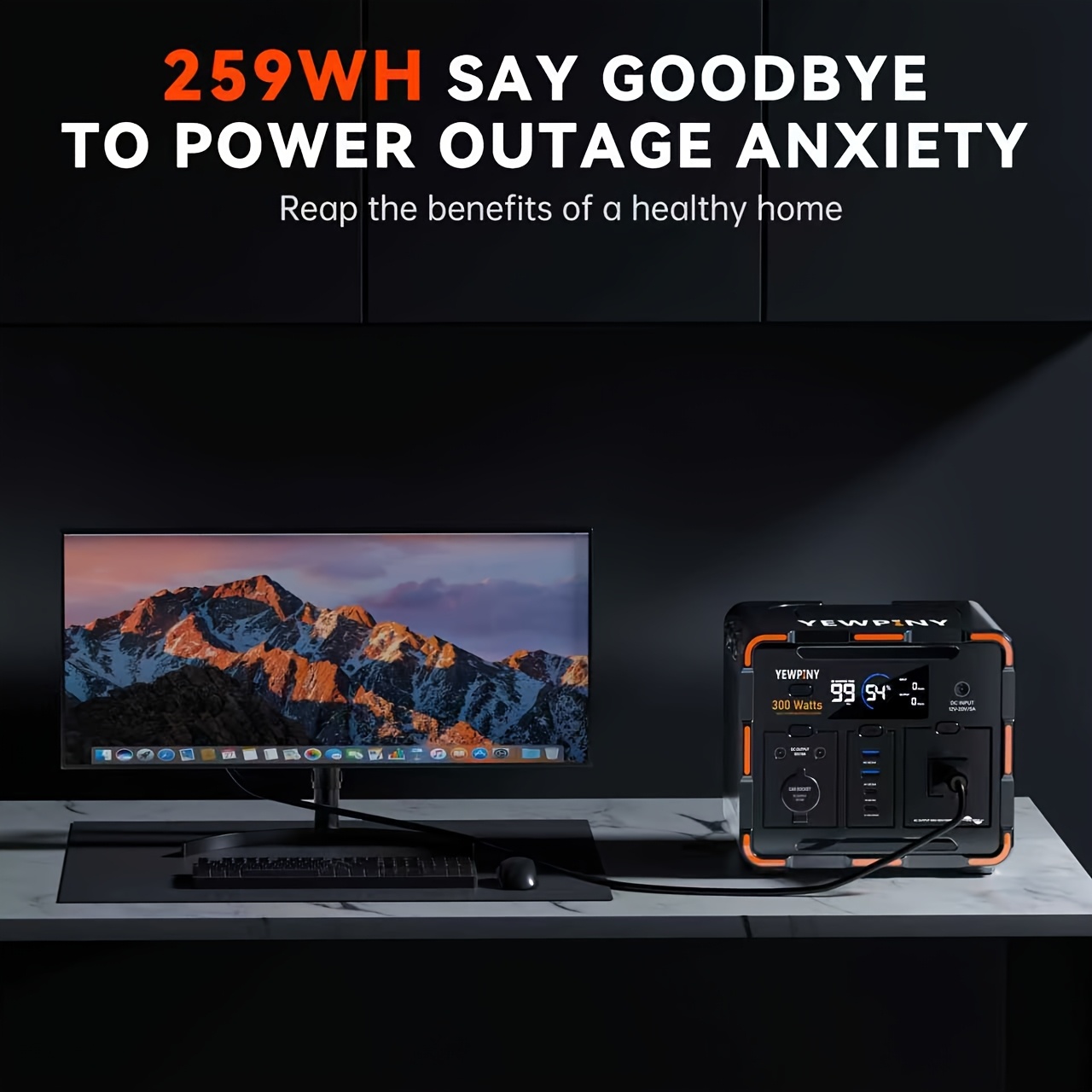Portable Power Station, Equipped with Fast Charging, 259Wh/599.4Wh... product image 9