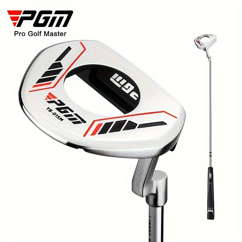 pgm golf putter semi circular ball picking function putter anti slip   stainless steel head with aiming line stainless steel shaft material low center of gravity and picking ball function details 17