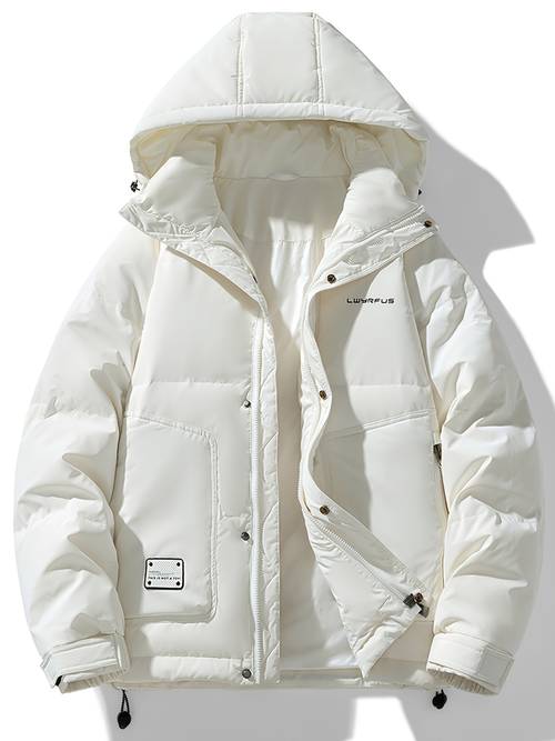 2025 new mens thick hooded down jacket a stylish and versatile winter coat designed to warm in cold weather