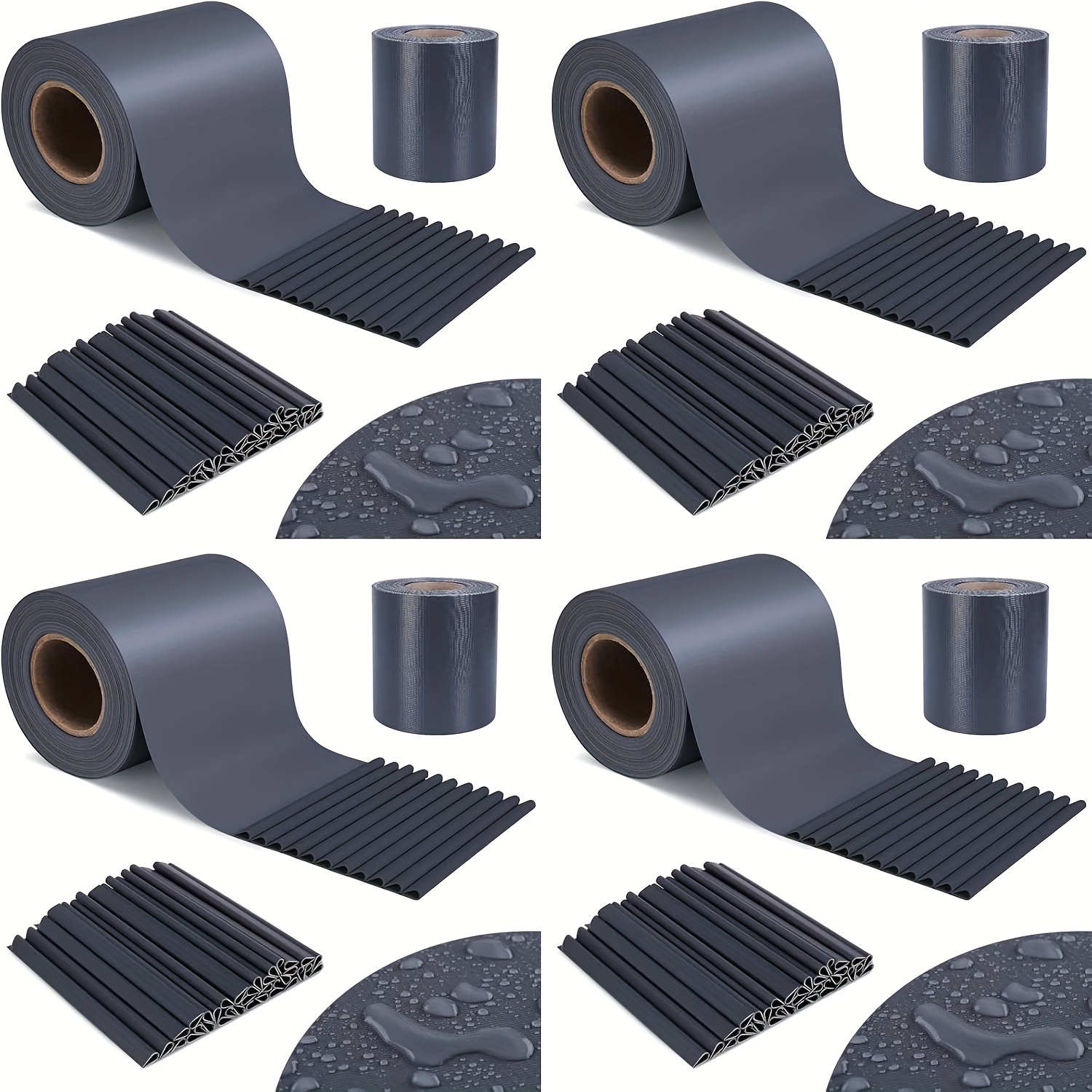 Balcony Privacy Screen, Outdoor Privacy Screen, Pvc Privacy Strip, Fence Privacy Screen, 50m X 19cm, Includes 35 Fastening Clips, /m², Dark Gray, 2pcs/4pcs