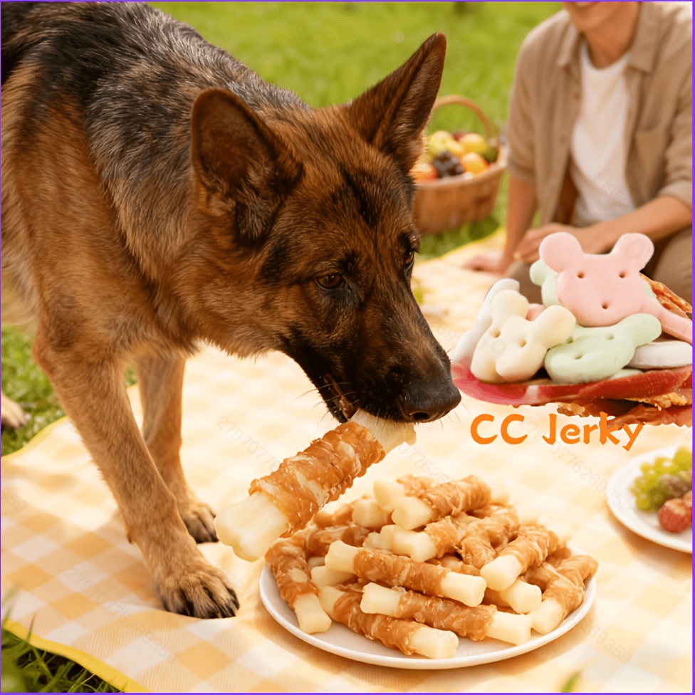 TEMU 2-pack (2 X 200g/7.05oz) Chicken Wrapped Milk Stick, Dog Treats For Small, Medium, & Large Dog - Made With Chicken And Milk, Healthy, , And High Protein Reward Training Treats For Dogs