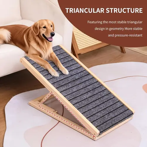 Small Incline Ramp With Railing dog ramp for bed sold on Temu United States