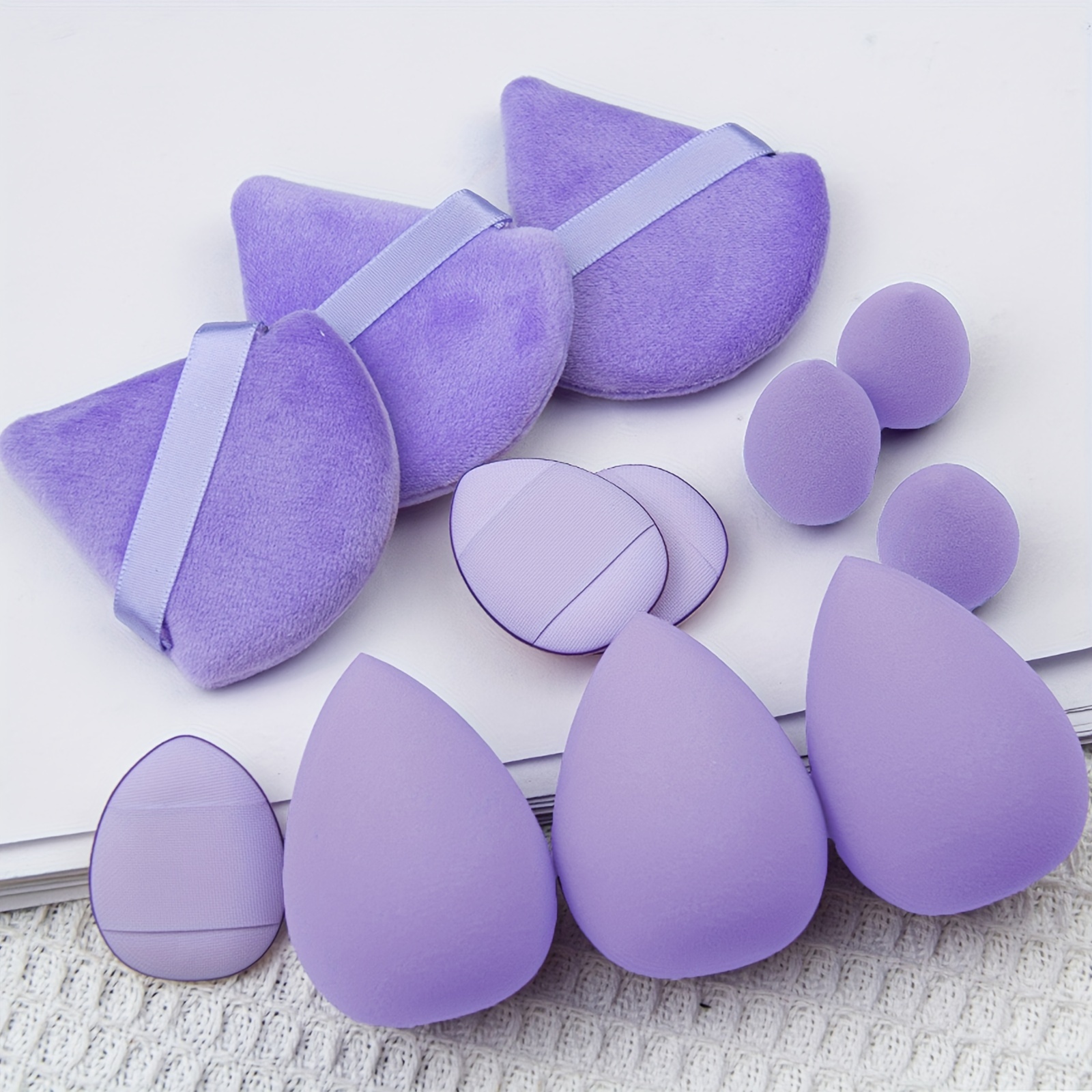 

12pcs Makeup Sponge Set, Multi-shape Beauty Blender With Soft Foundation Applicators, Essential Cosmetic Tools For Beginners