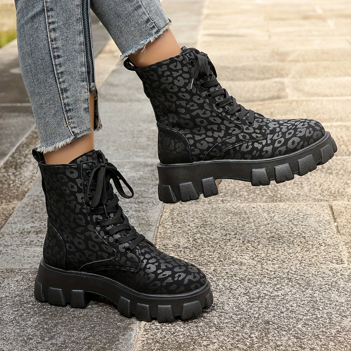 botas media caña mujer tacón invierno color Temu Ecuador