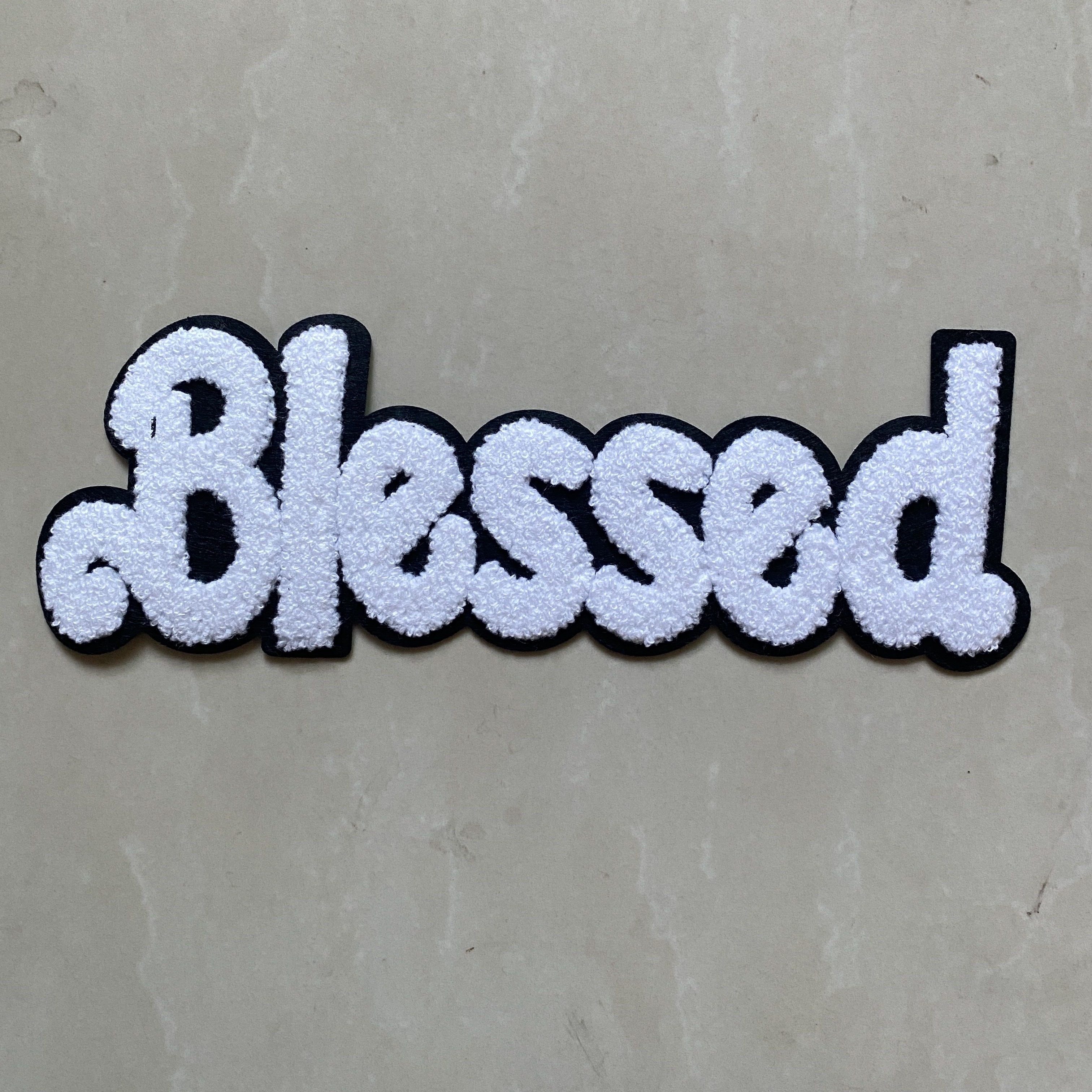 1pc/pack English Letter Dope Towel Embroidery Patch Sticker Clothing Jacket Decor Cloth Sticker