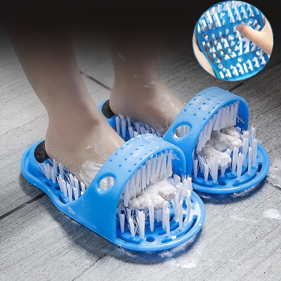 

1 Pair Non-electric Unscented Foot Scrubber Shower Brush For Dead Skin Removal And Foot Care, Battery-free