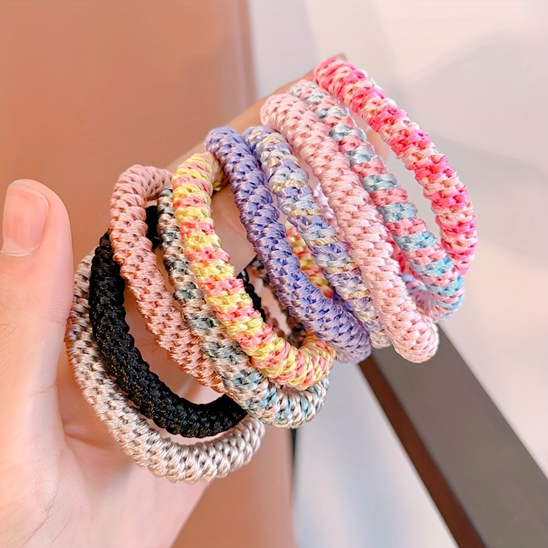 E-shop 10 Stück geflochtenes Stirnband, modisches und trendiges Damen-Stirnband, vielseitiges Stirnband mit hochelastischer Haarschleife