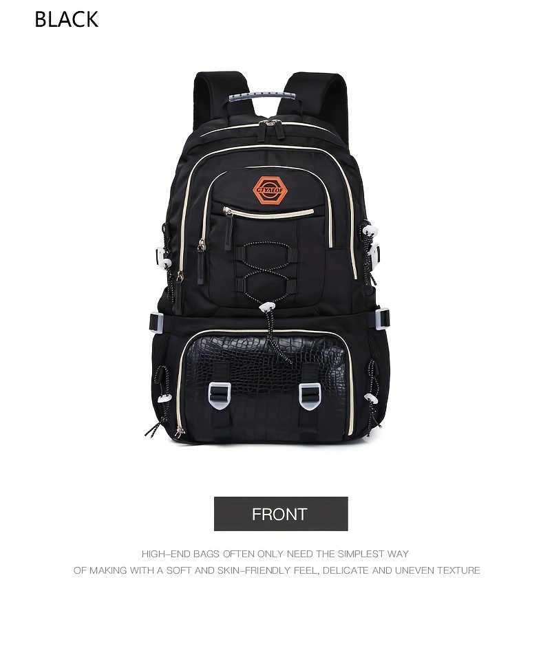 Outdoor Travel Backpack, Large Capacity Sports Camping Backpack, Unisex Laptop Bag with Shoe Compartment, Book Bag, Computer Backpack for Travel, Business, and Casual Use, Easter Valentine's Day Gift