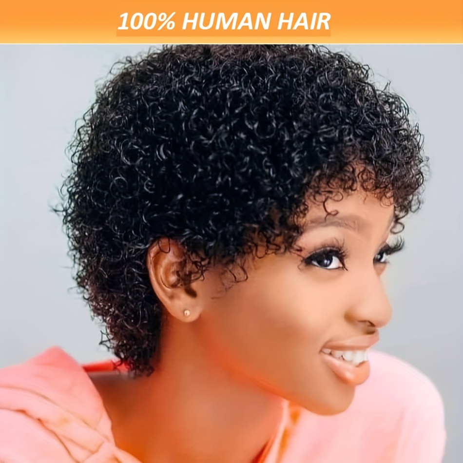 

Pixie Cut Wig With Bangs For Women - Glueless Human Hair, Beginner-friendly, Ready To Go No Lace Design