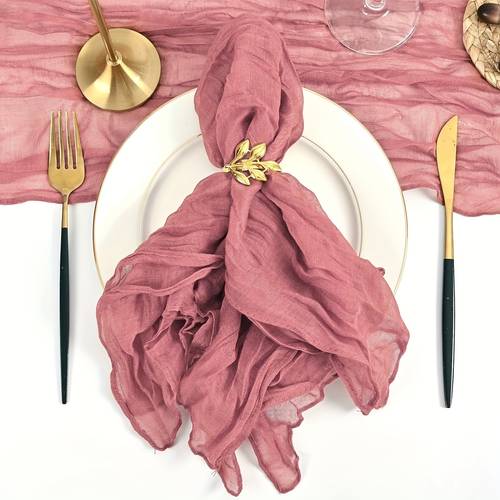 24 pack solid color polyester cloth napkins 20x20 inch rectangular woven table linens with delicate edging for christmas holiday wedding and party decorations