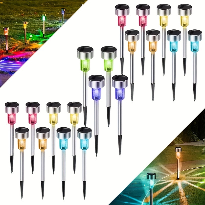 

10/20pcs- Led , Led Steel , For , , Courtyards, Lawns, , Christmas, Halloween, Parties, Barbecues, Decks And Driveways