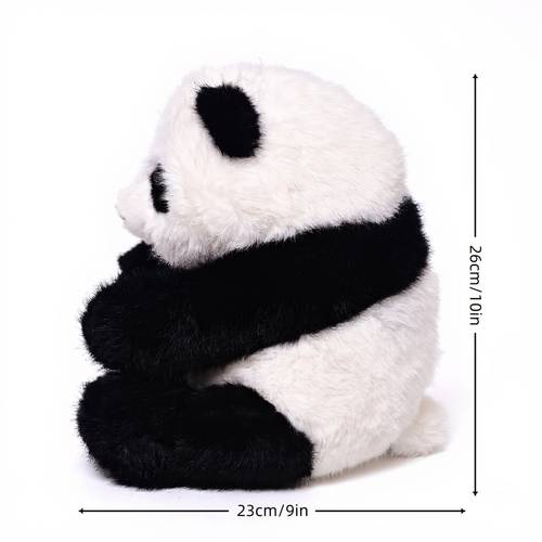 cm Realistic Plush Toy - Ultra Soft Sitting Panda Stuffed Animal, Kids Birthday Gift, Home Decor Doll