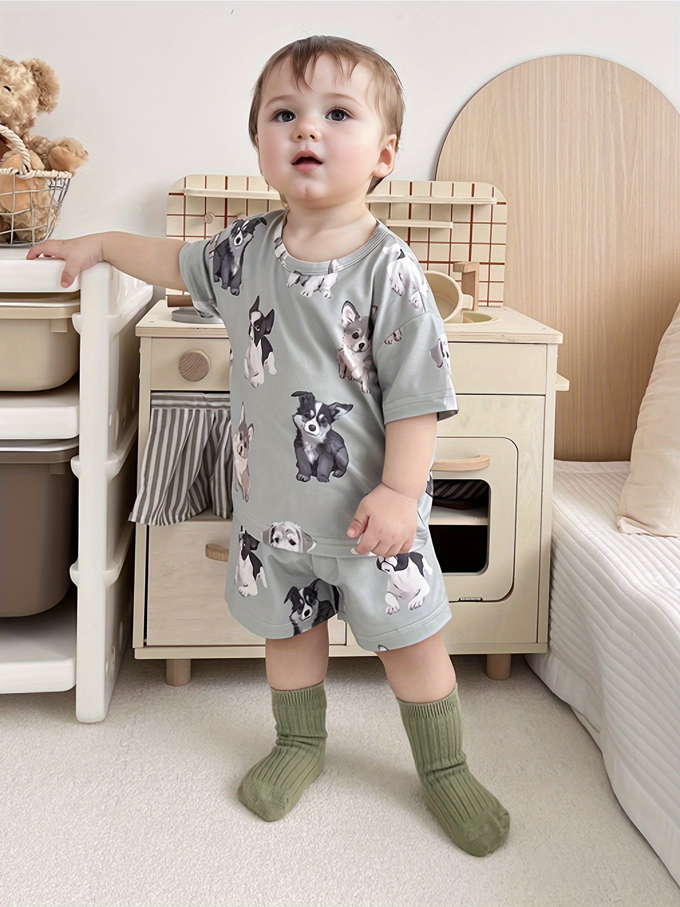 Baby boy shorts sales pajamas