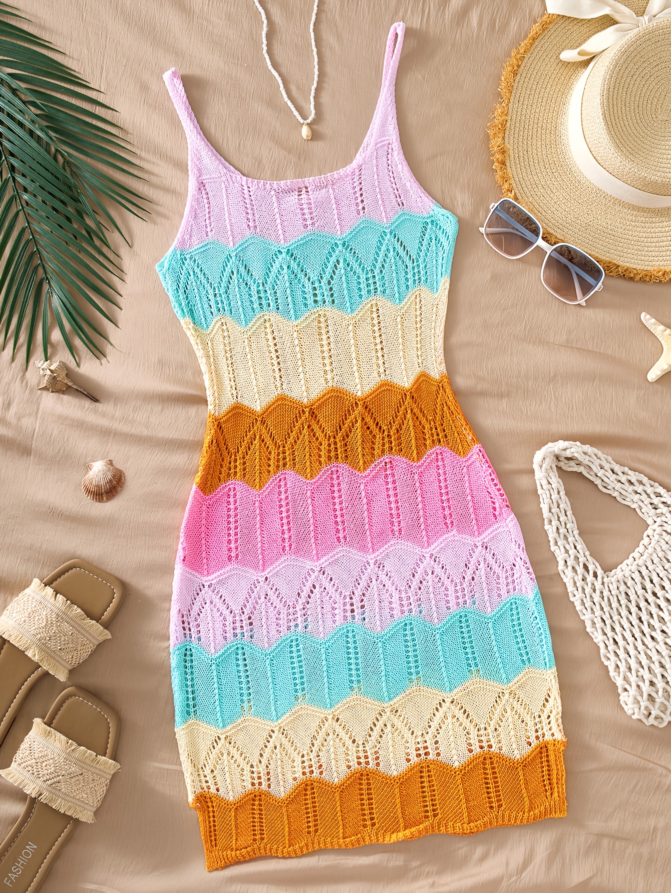 sachin and babi light blue dress Crochet Beach Dress Pattern
