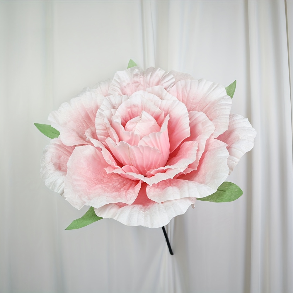 TEMU 50cm Dyed Flannel Rose Artificial Flower For Home And Garden Decoration, Perfect For Weddings, Valentine's Day, And A Festive Atmosphere For