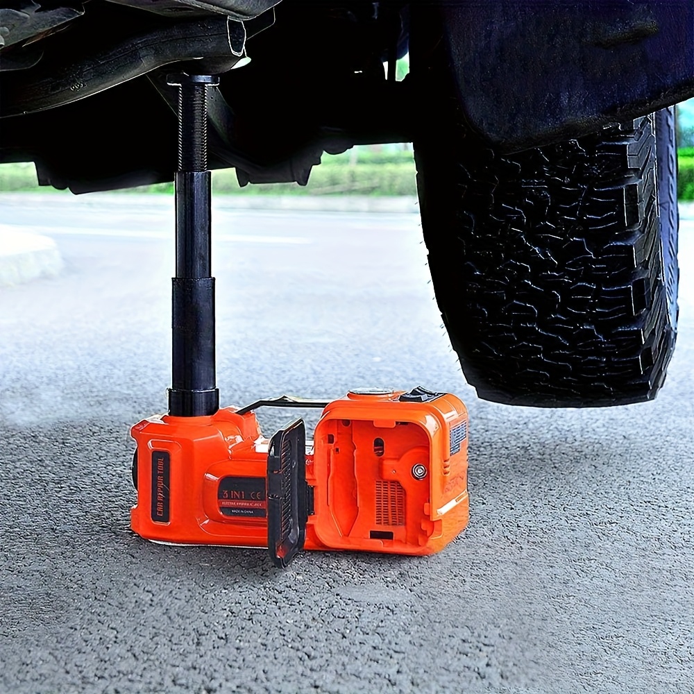  electric car jack 5ton 12v kit car jack hydraulic lifting range 6 1 17 7 inch with inflator electric jack for car suv sedan mpv change tires garage repair emergency kit Product details 2