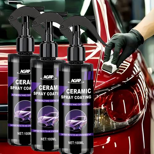 car nano coating spray and sponge paint protection and scratch repair durable weather resistant