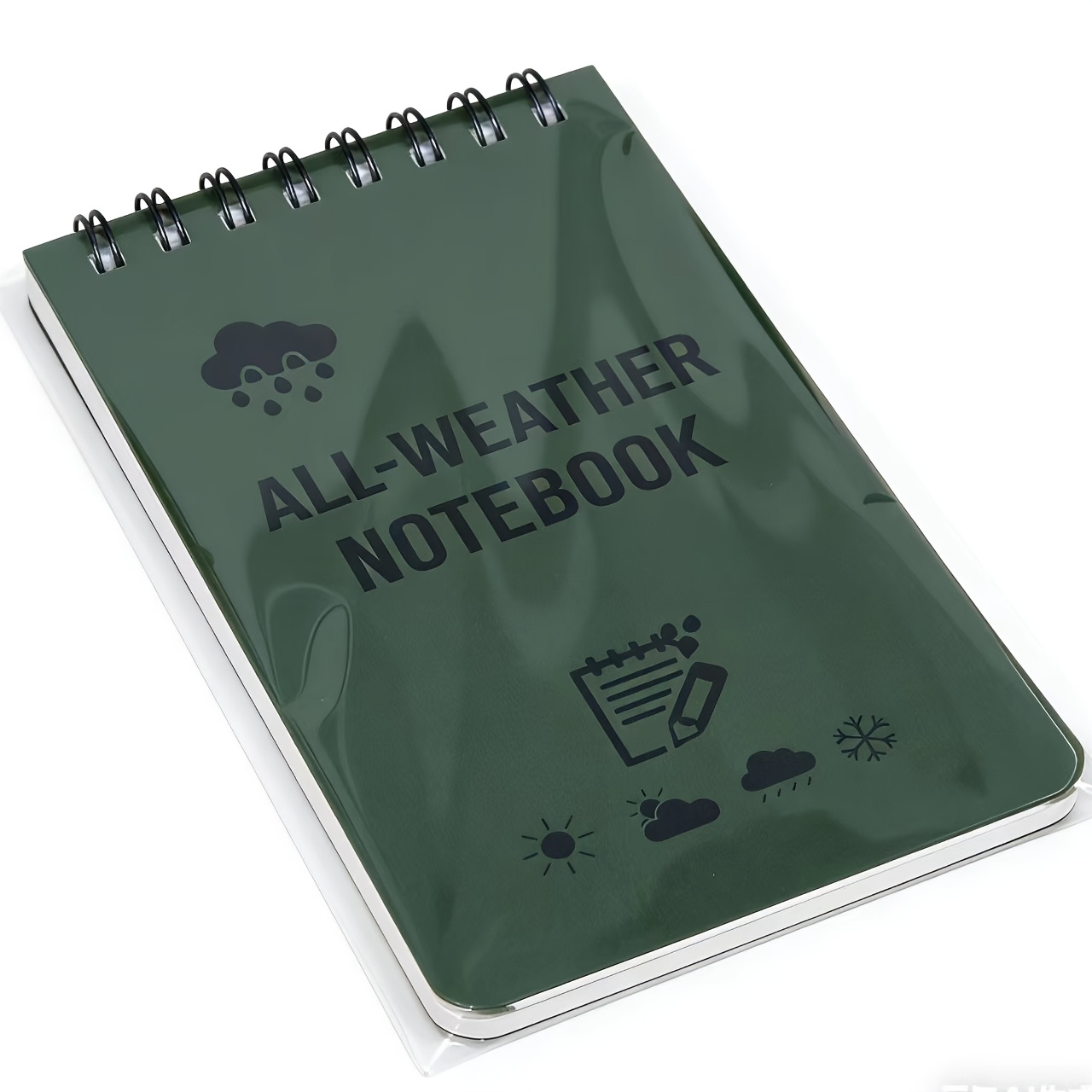 E-shop Notizbuch, tragbares Taschenbuch, bezauberndes Spiralnotizbuch, grünes, innovatives Trendpapier