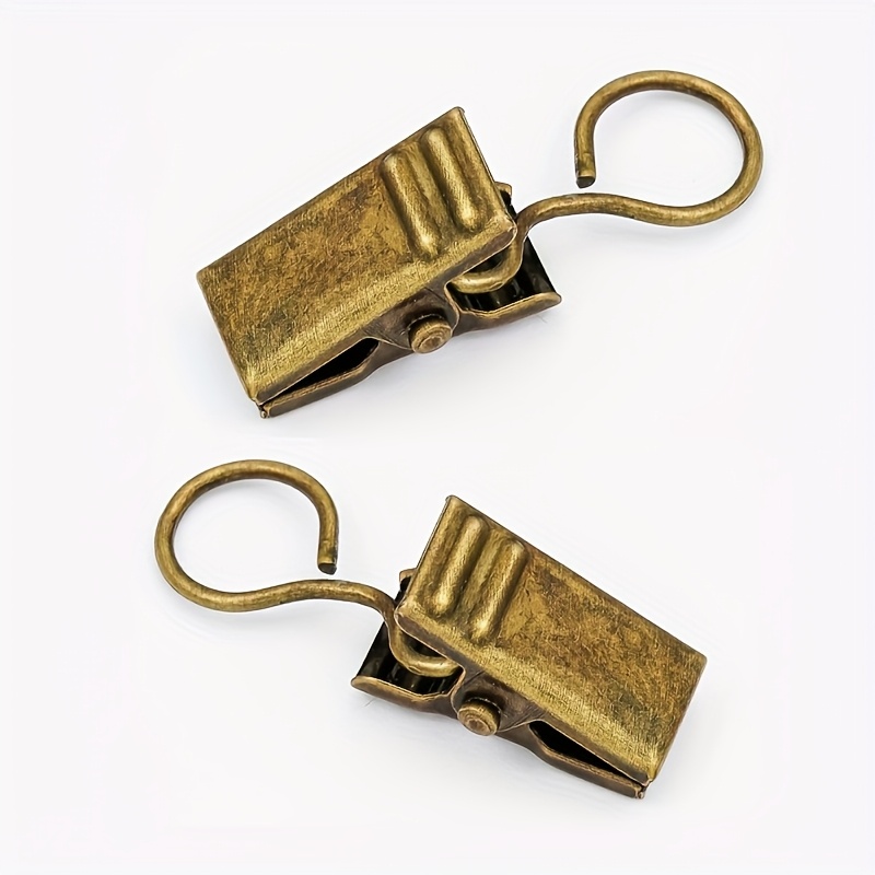 TEMU 25/50 piezas de ganchos de clip dentados de metal para cortinas, adecuados para fotos en rieles de cortinas, sellar postales, bolsas de , bolsas