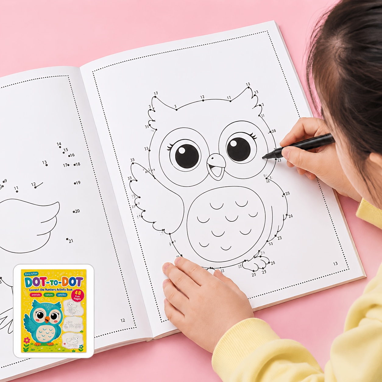 Children's Dot-to-Dot Connect The Numbers Activity Book