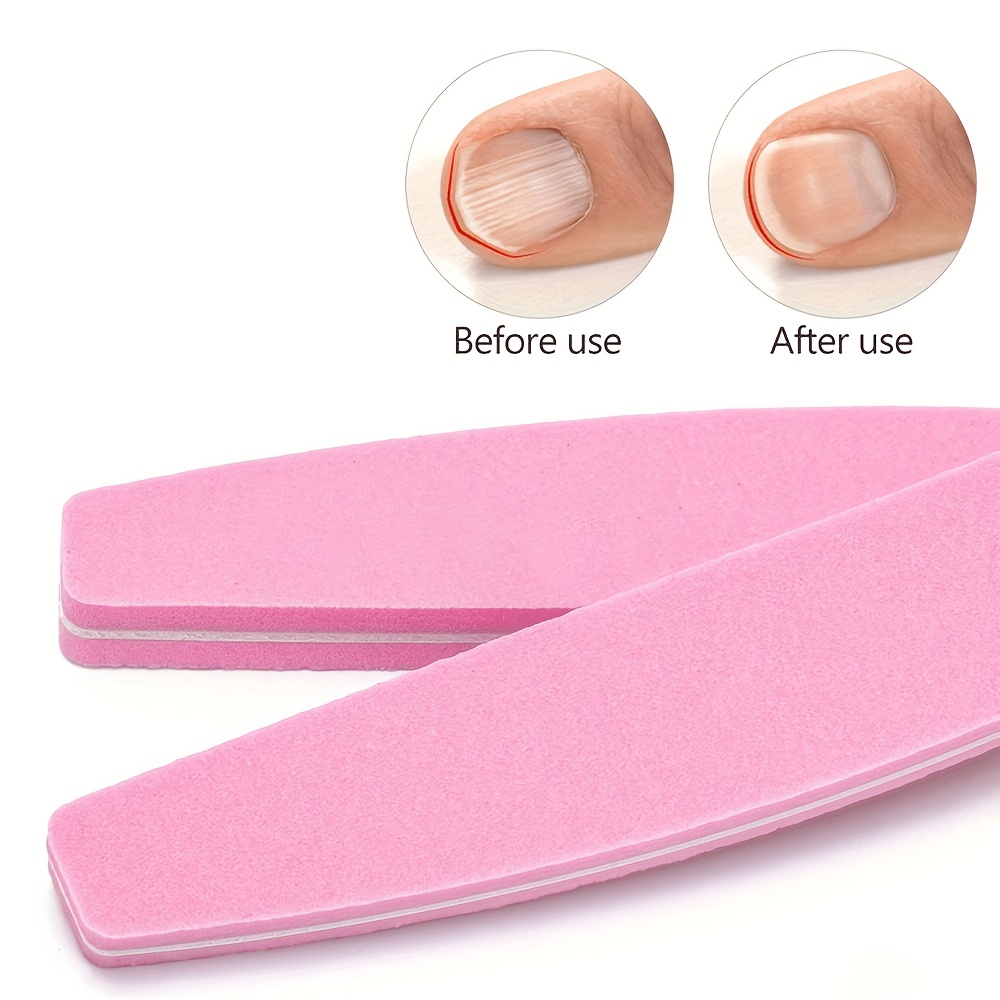 30pcs Colorful Sponge Nail Buffing Sanding Buffers, Dual-Sided
