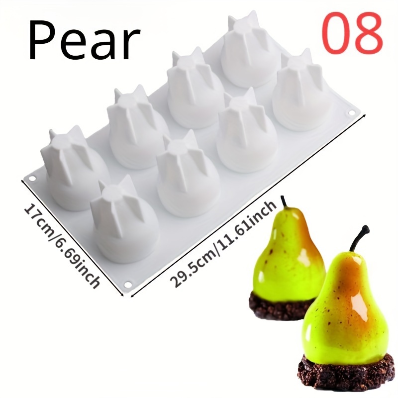 "multi-use" Versatile Fruit-shaped Silicone Mousse Cake Molds ...