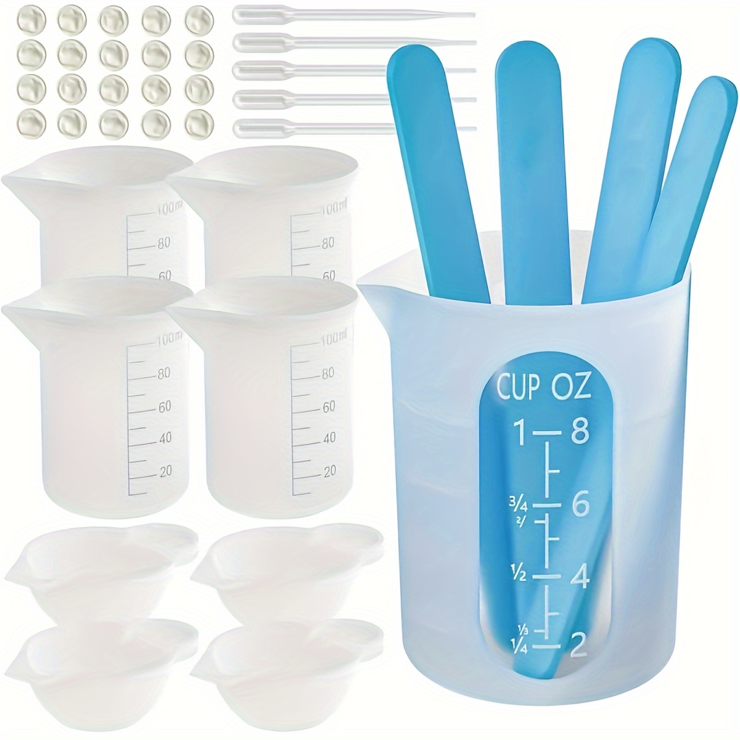 

38pcs Deluxe Resin Crafting Kit With Silicone Measuring Cups (250ml & 100ml), Precision Stirring Rods, And Mixing Tools - Ideal For Diy Projects, Small To Large, With Easy-to-read