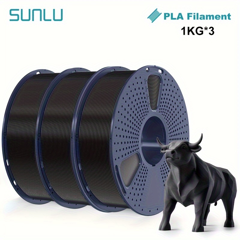 Pla Filament 1.75mm For 3d Printer, Wound Pla 3d Printing Filament 1.75mm, Dimensional Accuracy +/- 0.02mm, Fit Most Fdm 3d Printers, 3kg Spool