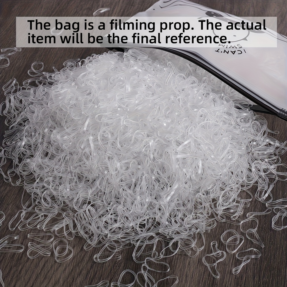 1008pcs Mini Transparent Elastic Hair Bands, Soft and Durable