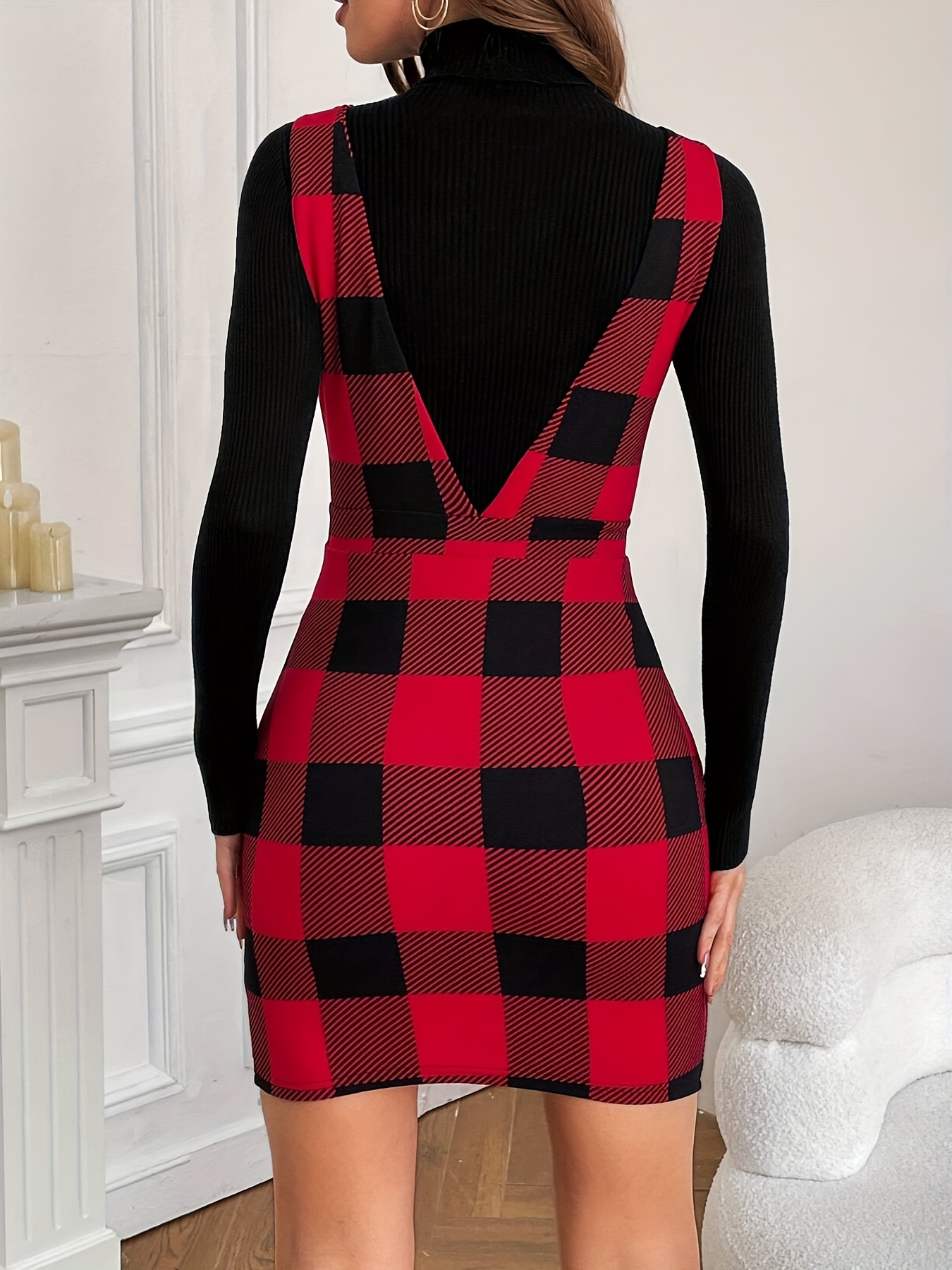 womens fitted red mini dress | Temu Mauritius