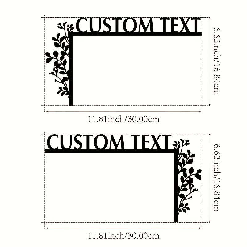 TEMU Cornice in Ferro Personalizzata con - Targa da Parete Bohemien 11,8 Pollici per Camera da Letto, Soggiorno, Cucina - Regalo Decorativo Unico per