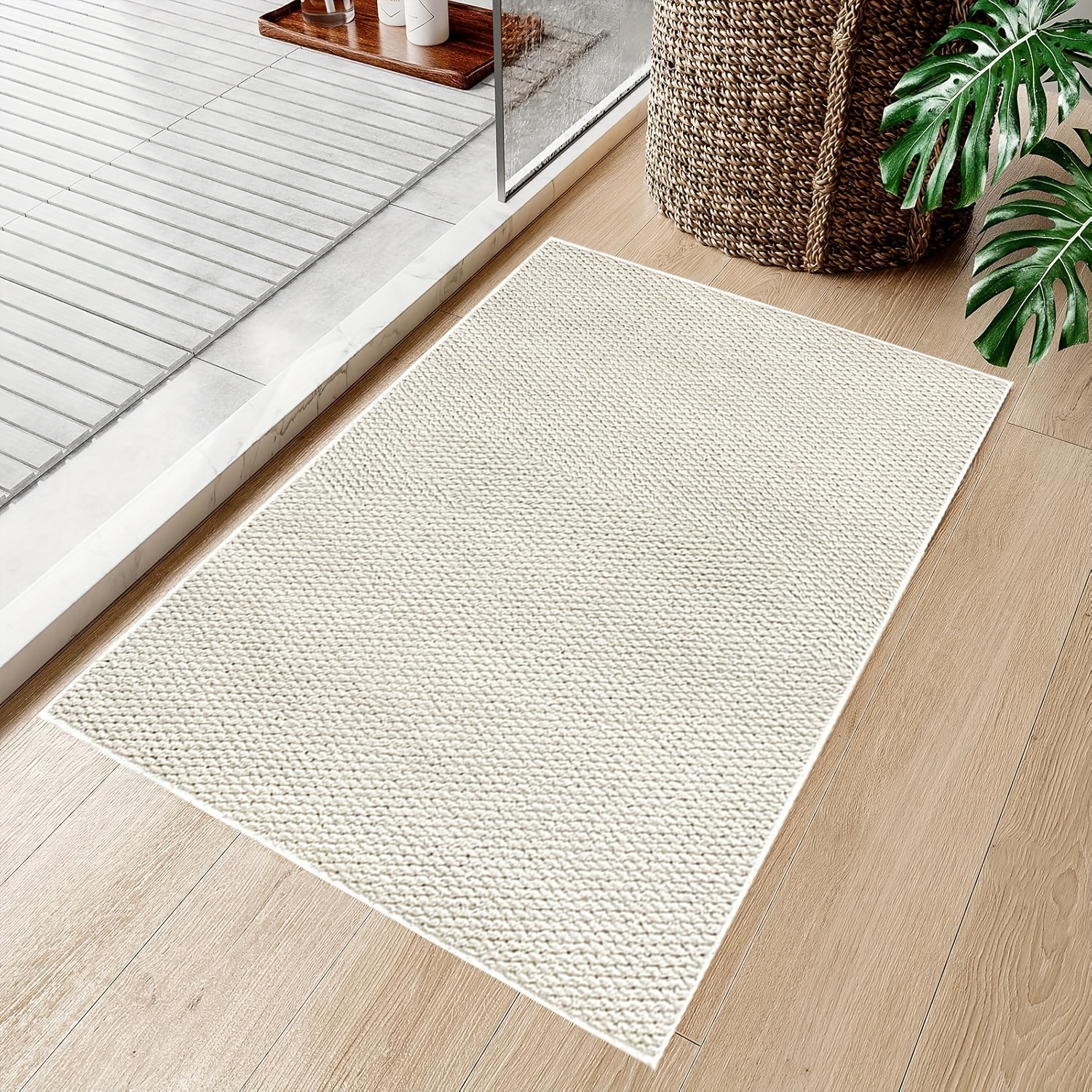 Tapis De Chambre à Motifs Billets De 100 Dollars - Velours Cristal Antidérapant 50x80 Cm - Déco Fun Et Originale