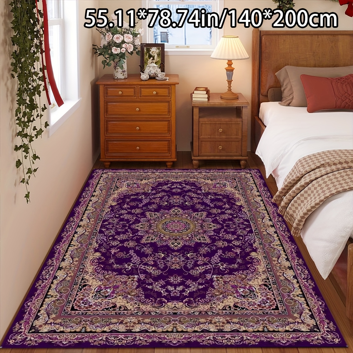 TEMU [launch ][ + 800 Grams Per + Point Plastic Bottom + Bottom Point Plastic Pattern Craft]1pc Home Decor Abstract Art Purple Background Gorgeous