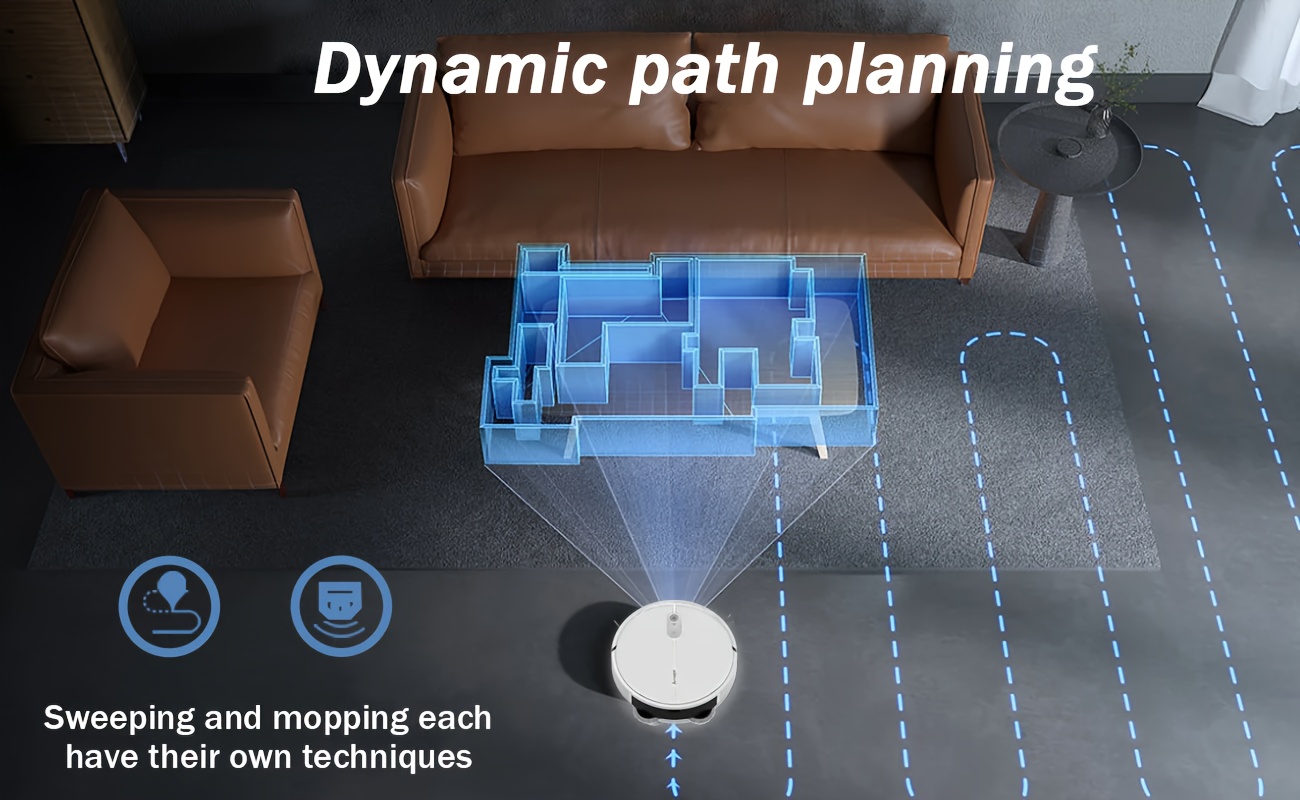 Armagar S10 Robot Vacuum Cleaner with Auto Empty Station-like Dock, 4000Pa Strong Suction, Smart Mapping & Obstacle Avoidance, Self- Mop/Broom Combo, Low Noise, App Control, 2--1 Sweeper and Mop for