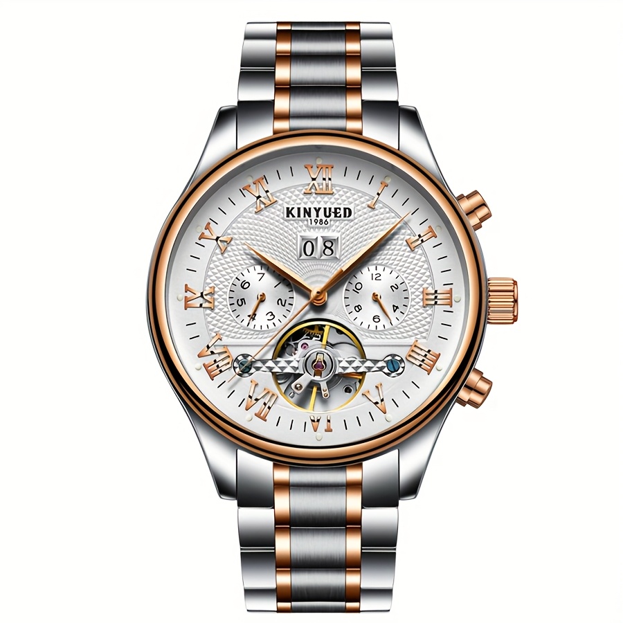 Men's Multifunctional Full Automatic Mechanical Skeleton Tourbillon Watch