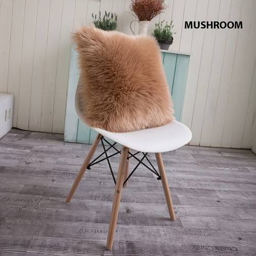 Acrylic Faux Sheepskin Fluffy Throw Pillow Cushion Cover with Core, Soft Plush Decorative Pillowcase for Sofa and Chair, European Style White Fur Pillow, Double-Sided Cozy Pillow Sham