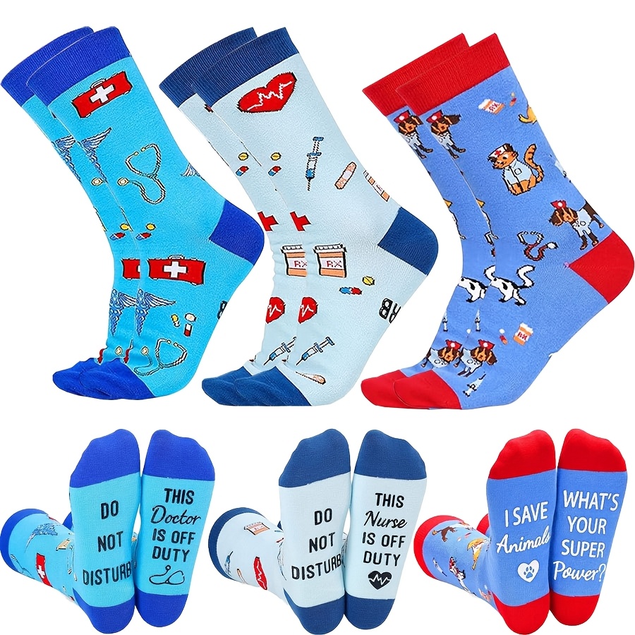 

Nurses, Doctors, - Funny Nurse, Physician Assistant, Veterinary Technician Gift Socks