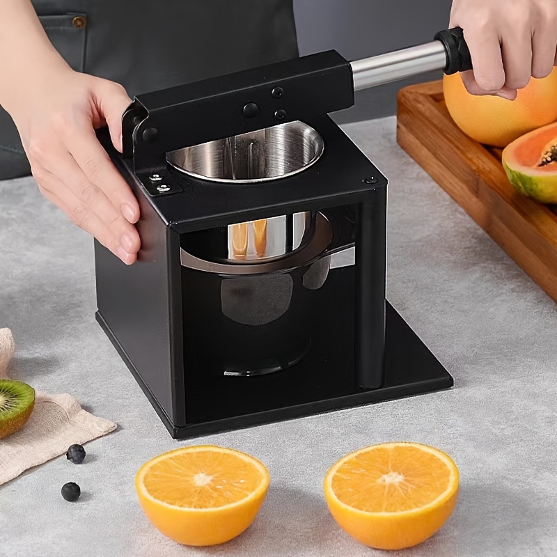3 piece stainless steel manual juicer set commercial grade hand press extractor for fresh lemon squeezer pomegranate watermelon press kitchen tool with large capacity bowl details 4