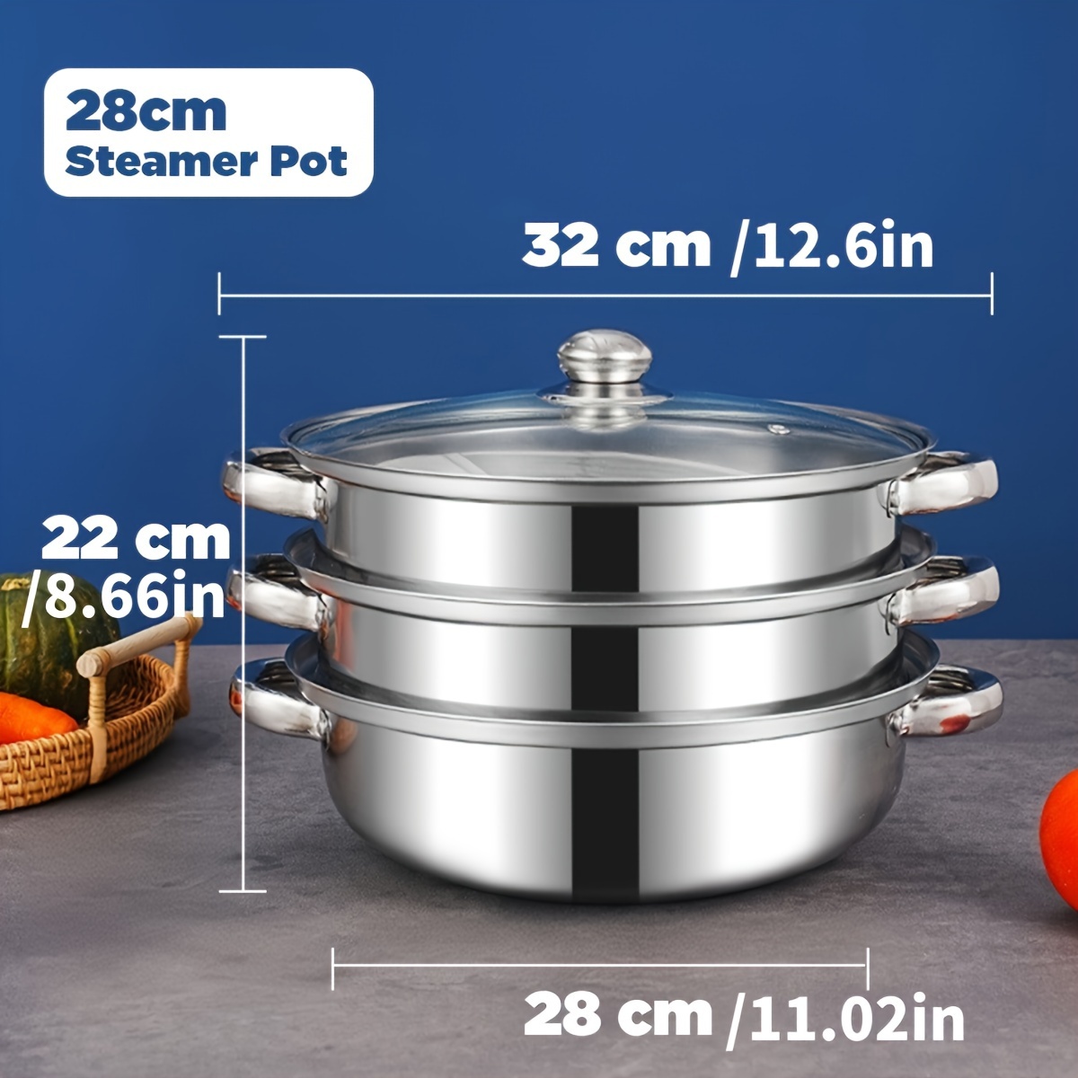 TEMU 3- Steel Cookware Set Kitchenware Cookware