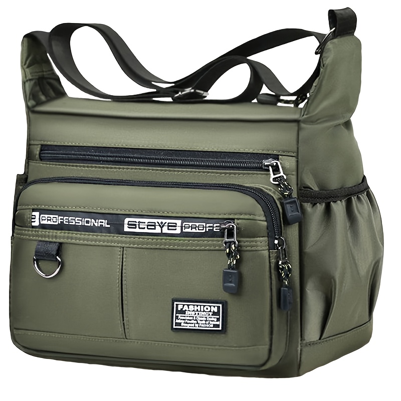 TEMU Men's And Women's Fashionable Crossbody Bags - Lightweight, Adjustable Shoulder Straps, Multi-, Suitable For Travel, Shopping, Dating And School