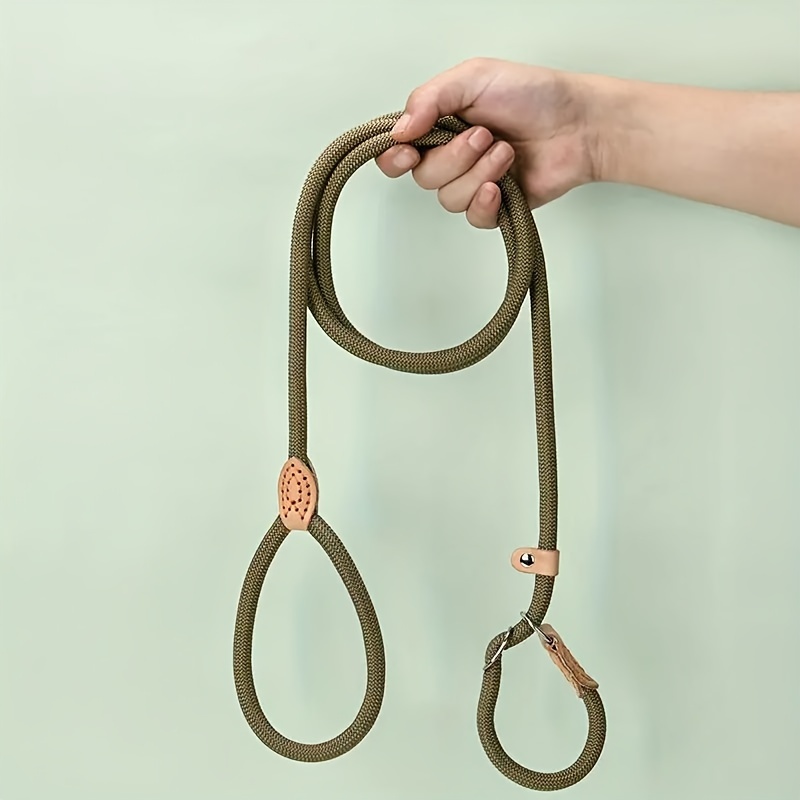 TEMU Dog Training Leashes, Adjustable Leashes For Small, Medium, And Large Dogs Used For Outdoor , And Dog Training Slip Leads.