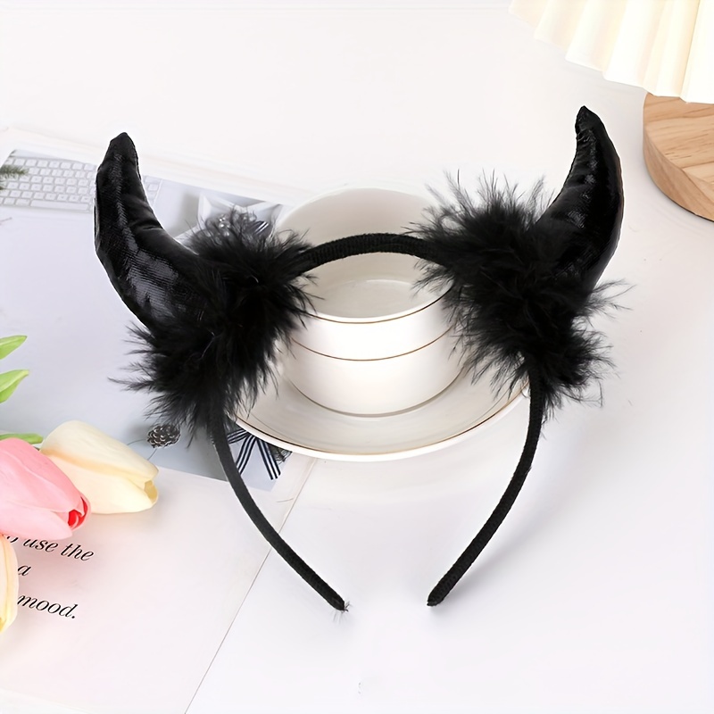 Halloween Devil Horn Headbands Perfect Parties Masquerade - Temu