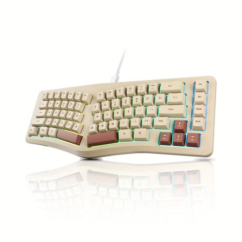 g61 alice68 wired ergonomic gaming keyboard