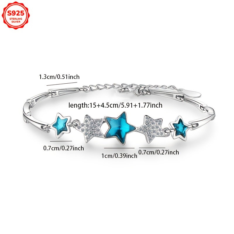 Low Allergy Five pointed Star Bracelet for Women