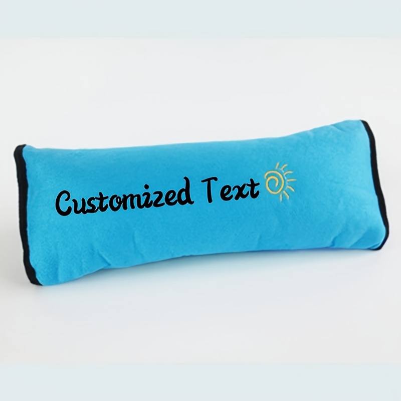 TEMU 1pz Cuscinetto Universale Ricamato Personalizzato per Cintura di in Fibra, per Auto, Respirabile, Peluche, con Protezione Spalla Auto